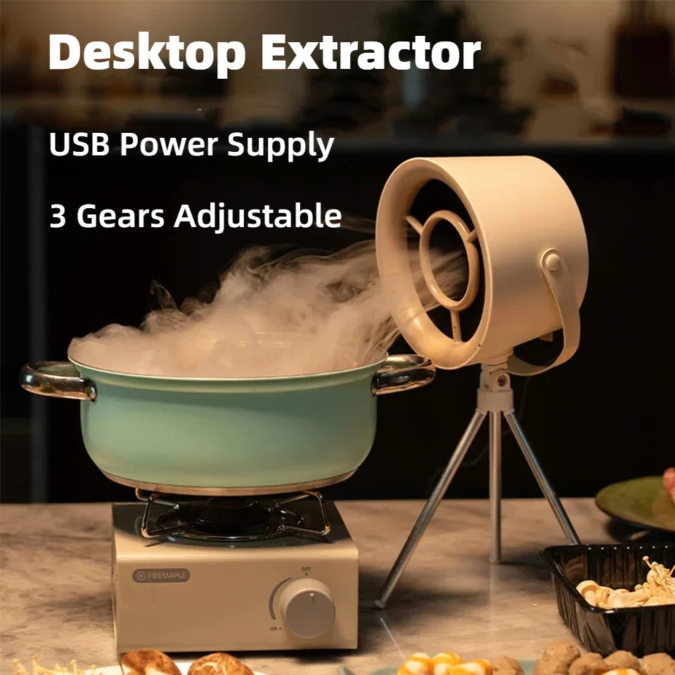 Small portable exhaust fan hood USB supply desktop supply hooded mini suction hood