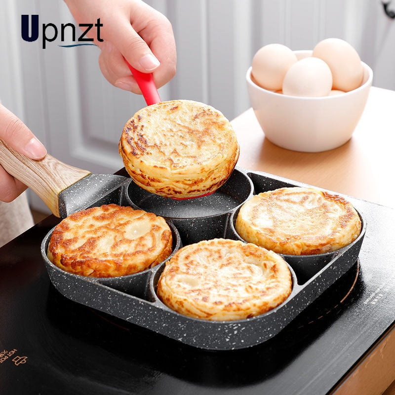 Thickened omelet pan with four holes Pancake pan