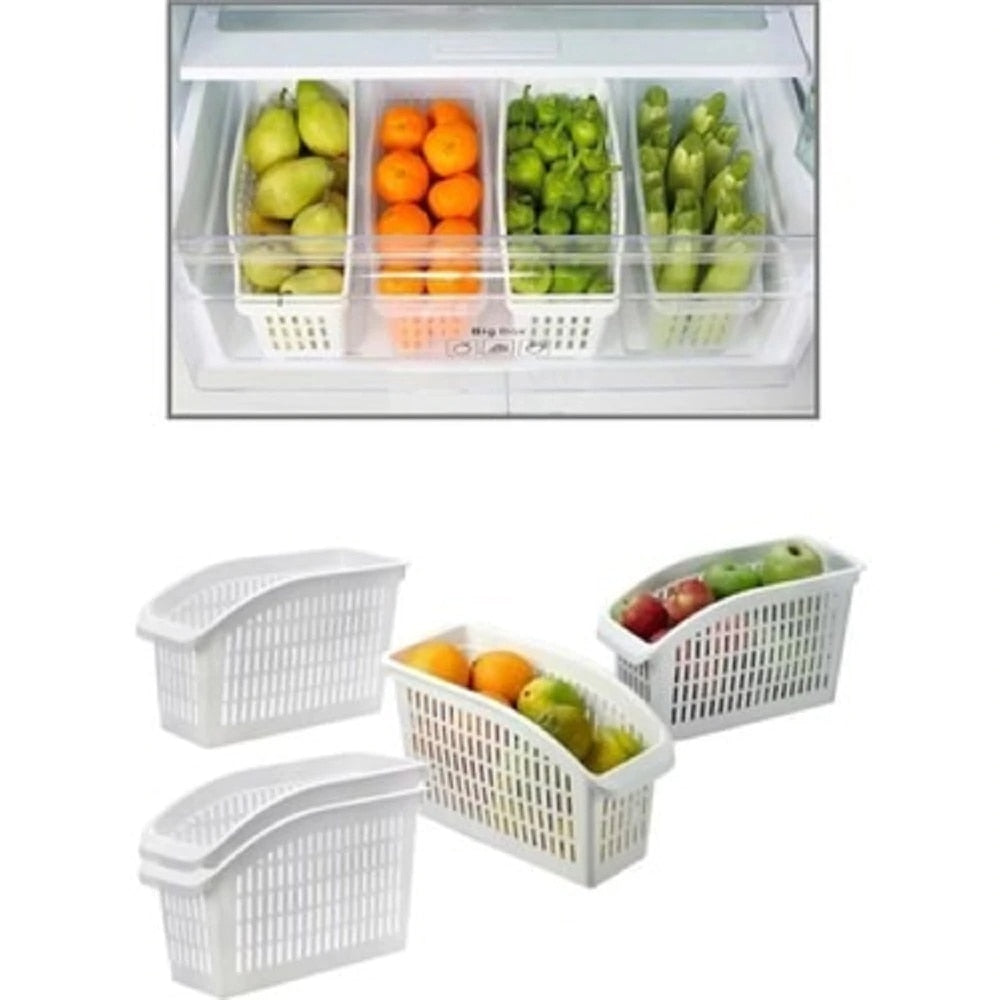 Adjustable storage box and removable drawer and rack for refrigerator