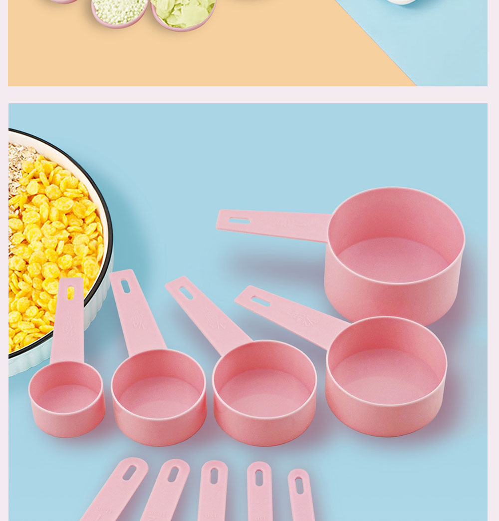 Baking Set Includes Silicone Pastry Baking Mat with Measurements, Silicone Rolling Pin, Measuring Cups &amp; Spoons, Dough Scrapers