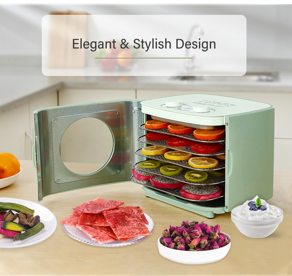 BioloMix 6 Trays Food Dehydrator Fruits Dryer with Digital LED Display For  Jerky, Herbs, Meat,Vegetable