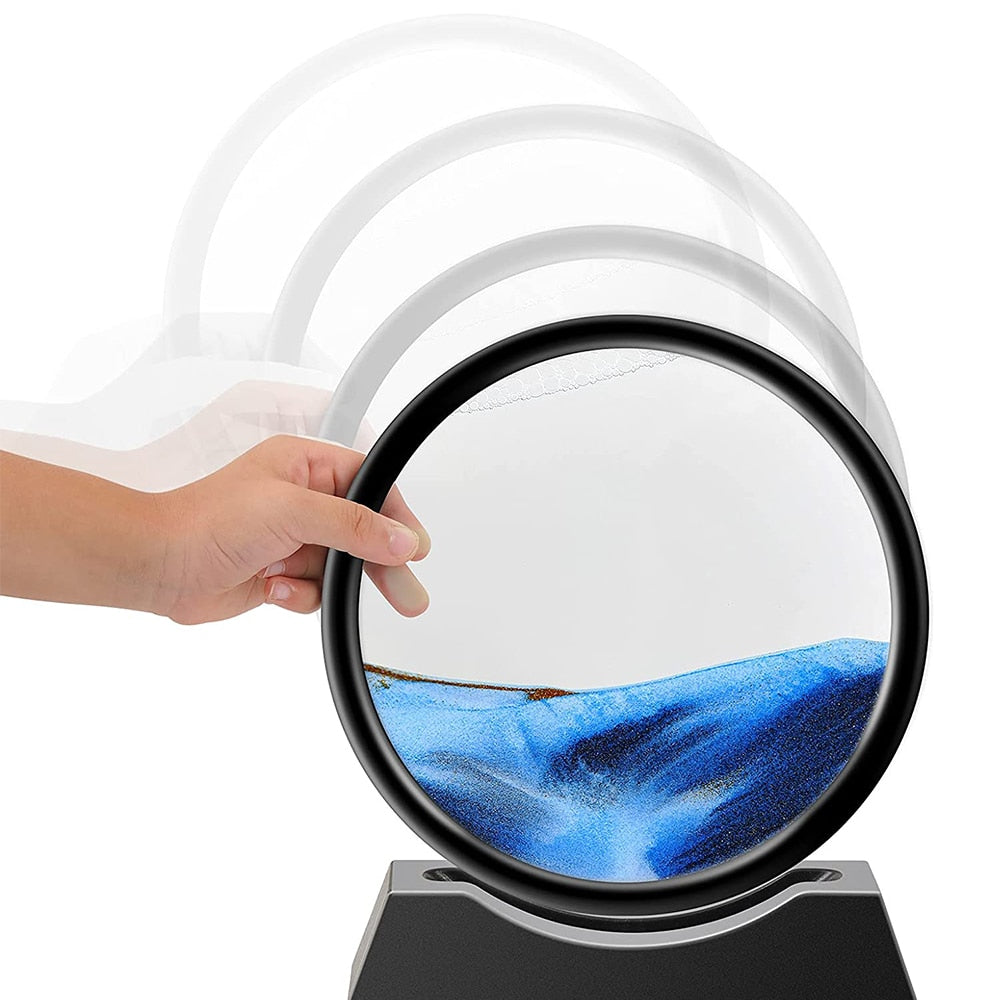Hourglass Moving Sand Art Sand Landscapes in Motion 3D Deep Sea Ocean