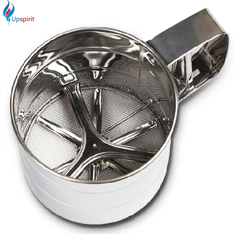 High quality stainless steel flour mesh strainer Mechanical baking powdered sugar